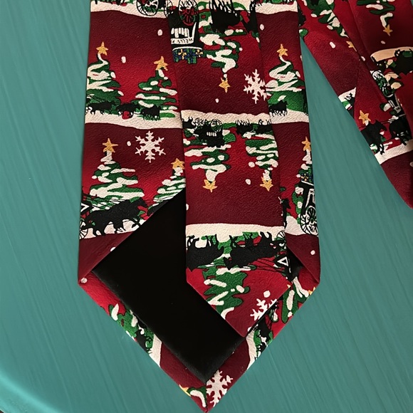 New Mulberry Neckwear Custom Wells Fargo 100% Silk Men’s Holiday Neck Tie - Picture 4 of 9